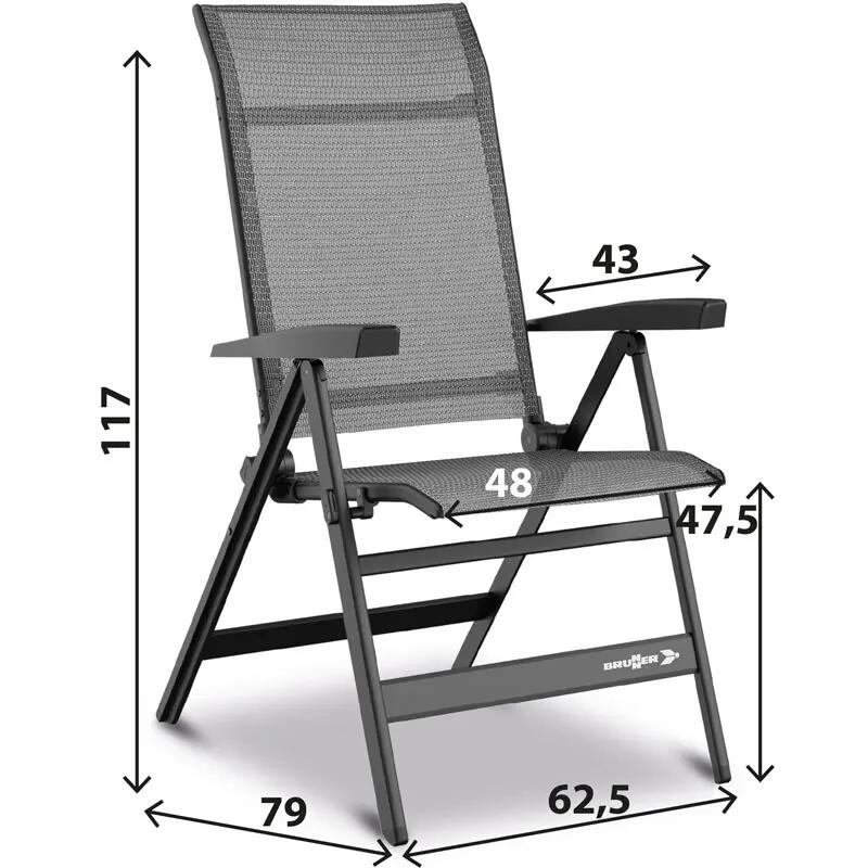 Brunner Travelounger Air - stoel medium Grey 3/5