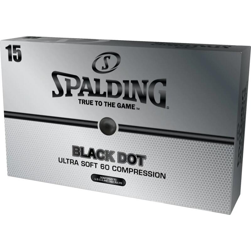 Golf labdák Spalding Black Dot (x15)
