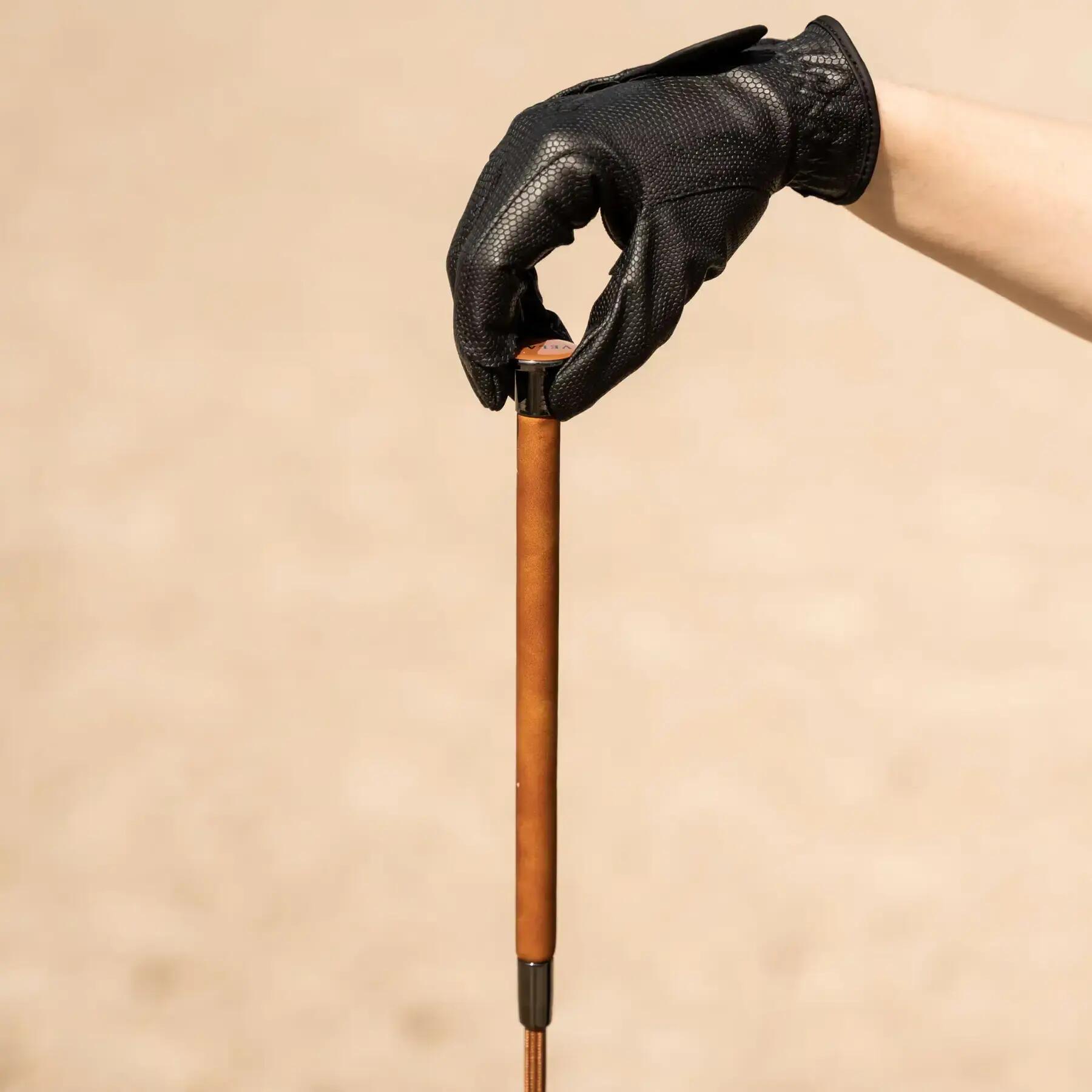 Frusta da dressage equitazione in pelle Velari Guidance 3/4