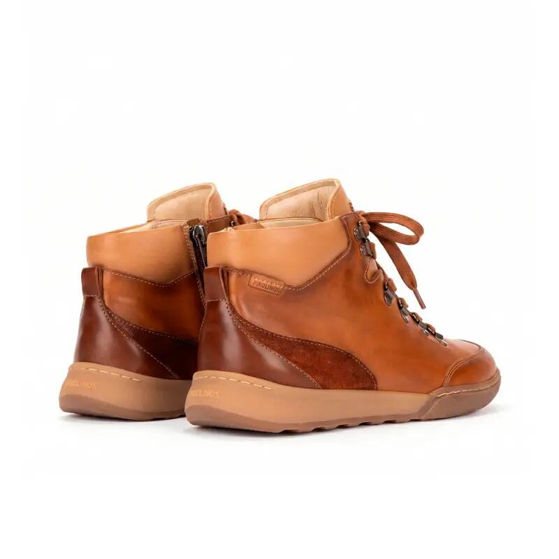 Bottines Plates Femme Pikolinos W7c-8582 Marron 3/4