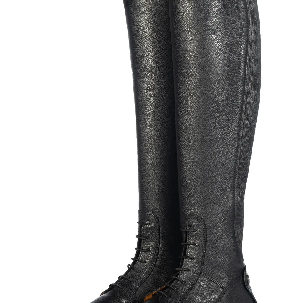 Leather riding boots HKM Titanium Style Short/Width XL