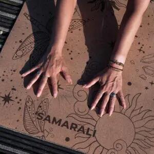 Tapis de yoga en liège Samarali Cosmic Harmony – 200 × 68 cm 4/7