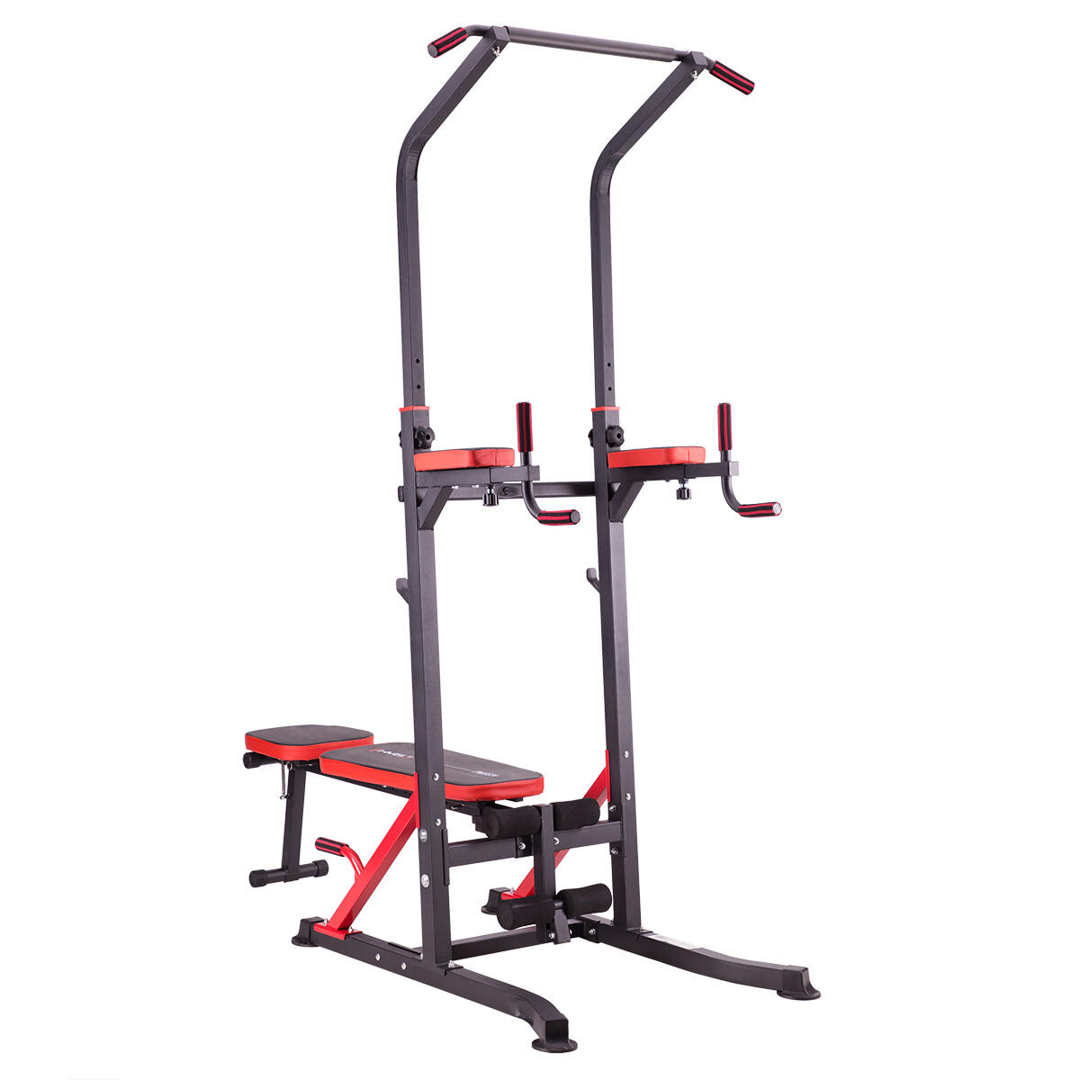 Hms - Station De Dip Multifonctionnelle Pwl8324 Hms - Chaise Romaine - Noir|rouge - Taille Unique - Decathlon