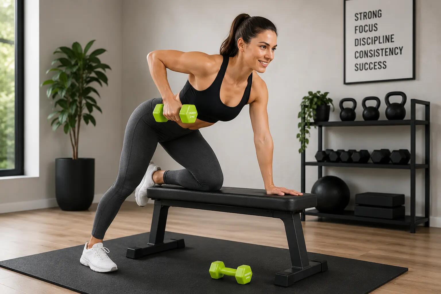 Hantla winylowa fitness UNDERFIT 2 x 2 kg 7/7