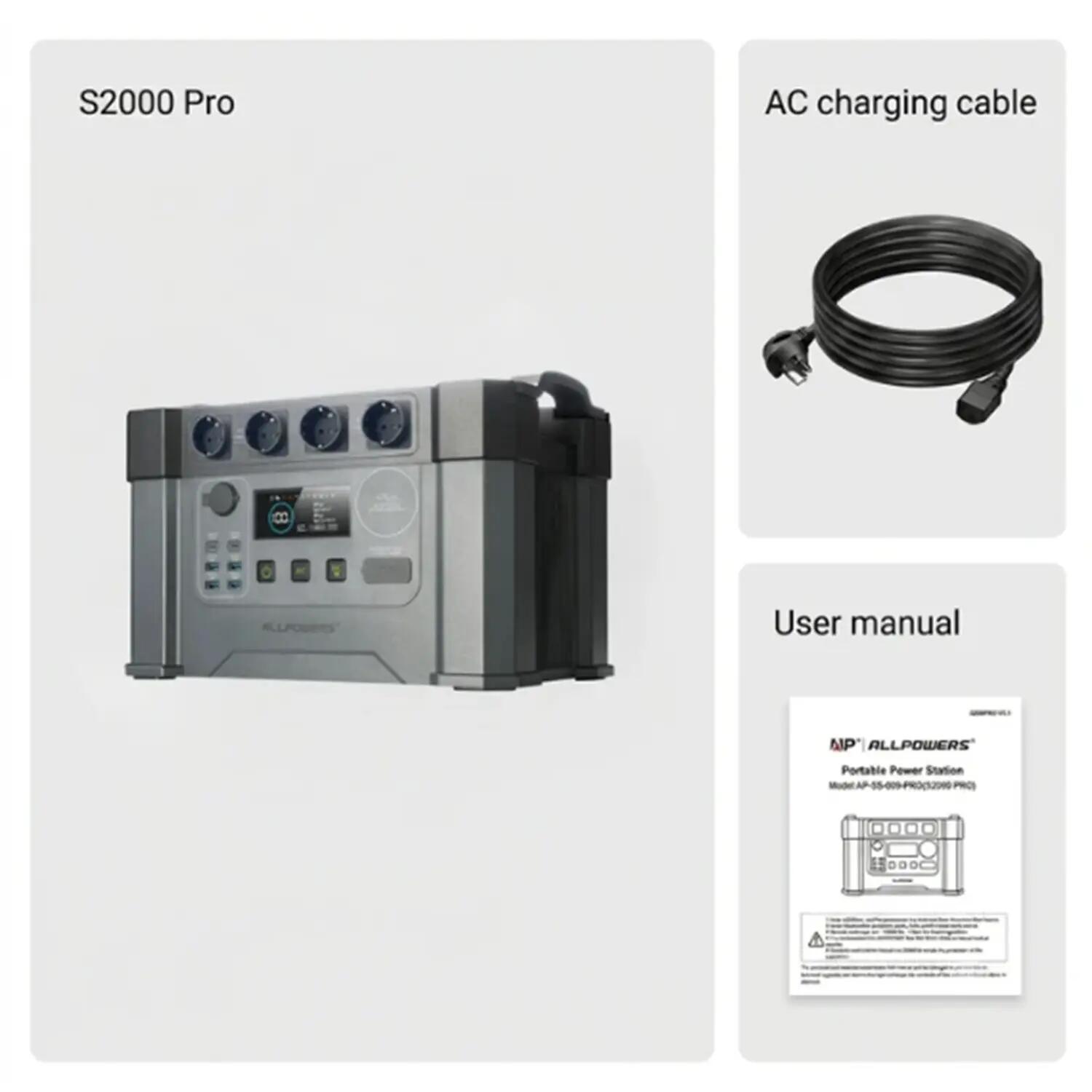 S2000 Pro Estação de energia portátil – 2400W 1451Wh 2/11