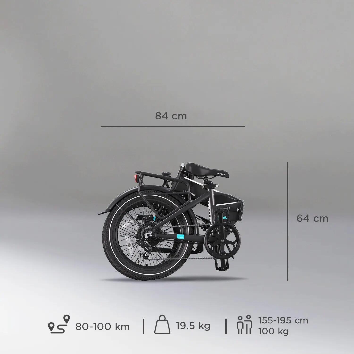 Monza Bici elettrica pieghevole 20" + Display · 19,5 kg · Gar. 3 anni · 100 km 5/12
