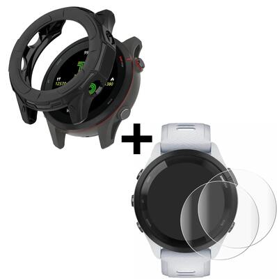 Beschermpack horloge garmin forerunner 265 tpu hoes + 2 hydrogelfolies
