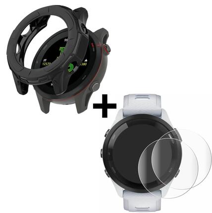 Pack protection montre Garmin Forerunner 265 - coque TPU + 2 films hydrogel