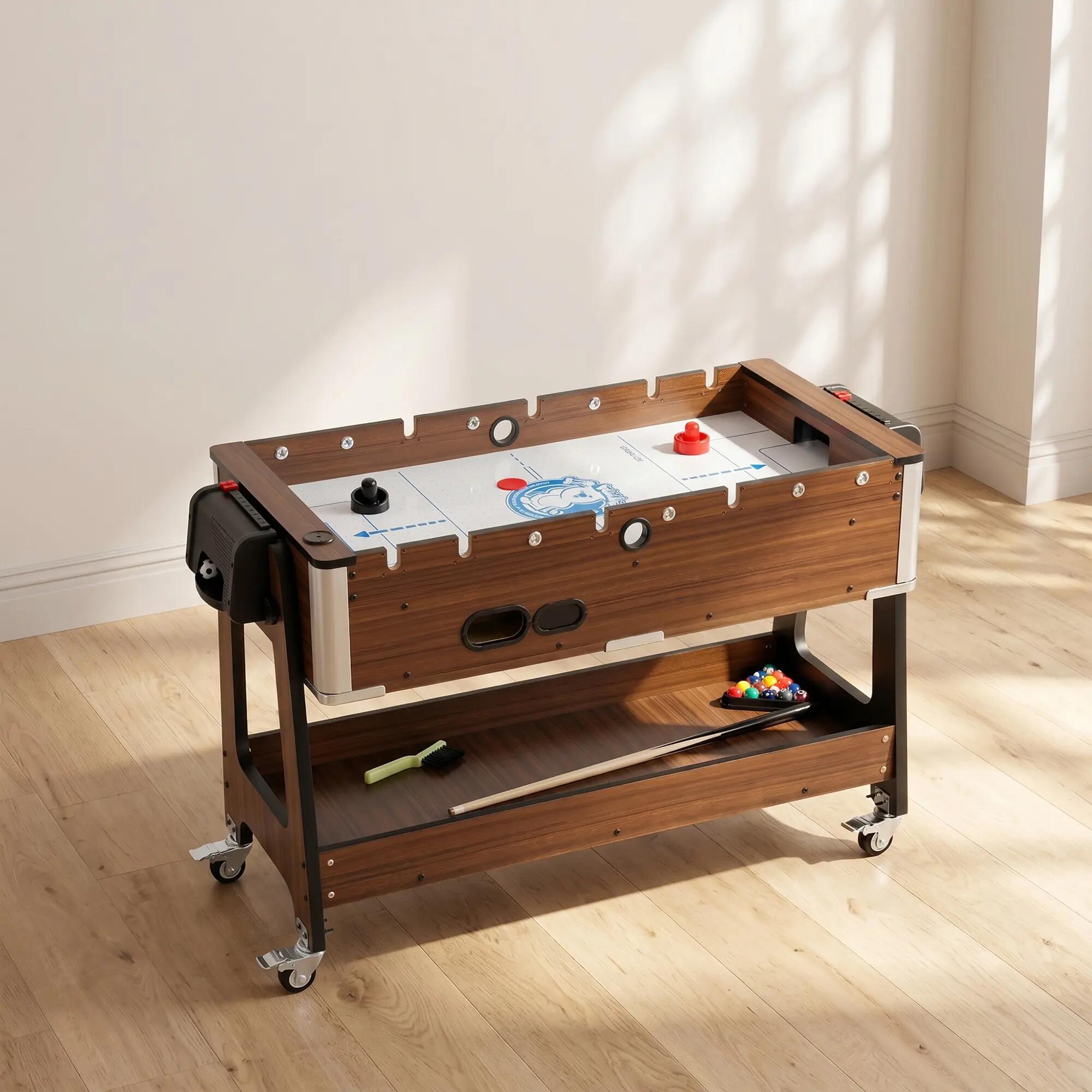 Mesa Multijuegos SPORTNOW 102.5x61.5x65 cm Nogal 2/4