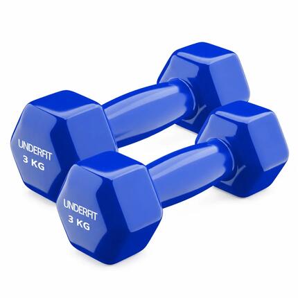 Hantla winylowa fitness UNDERFIT 2 x 8 kg