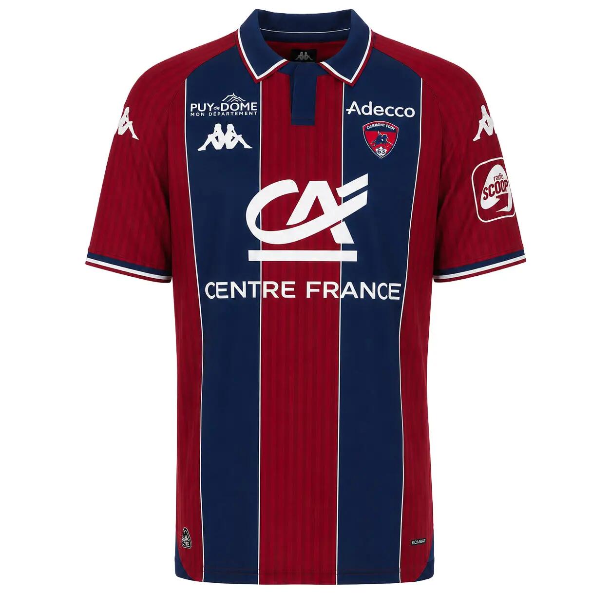 Maillot Kombat Home garçon CLERMONT FOOT 63 26/27 1/7