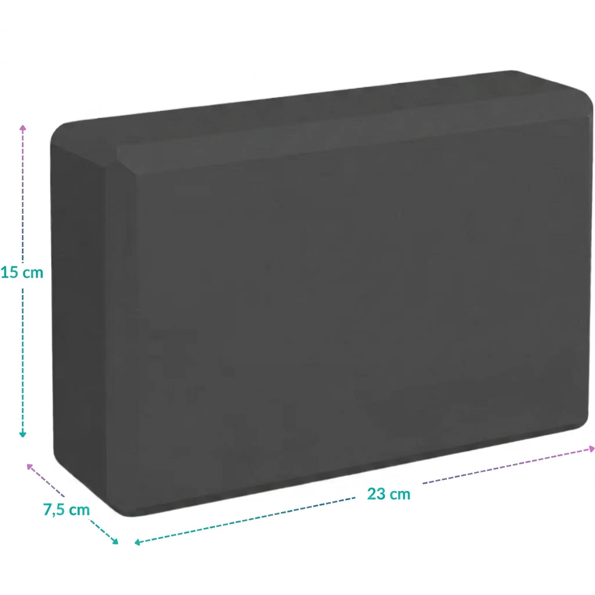 Yoga-Set Starter-Kit: 2x Yogablock EVA rutschfest + Yogagurt 300 cm 3/7