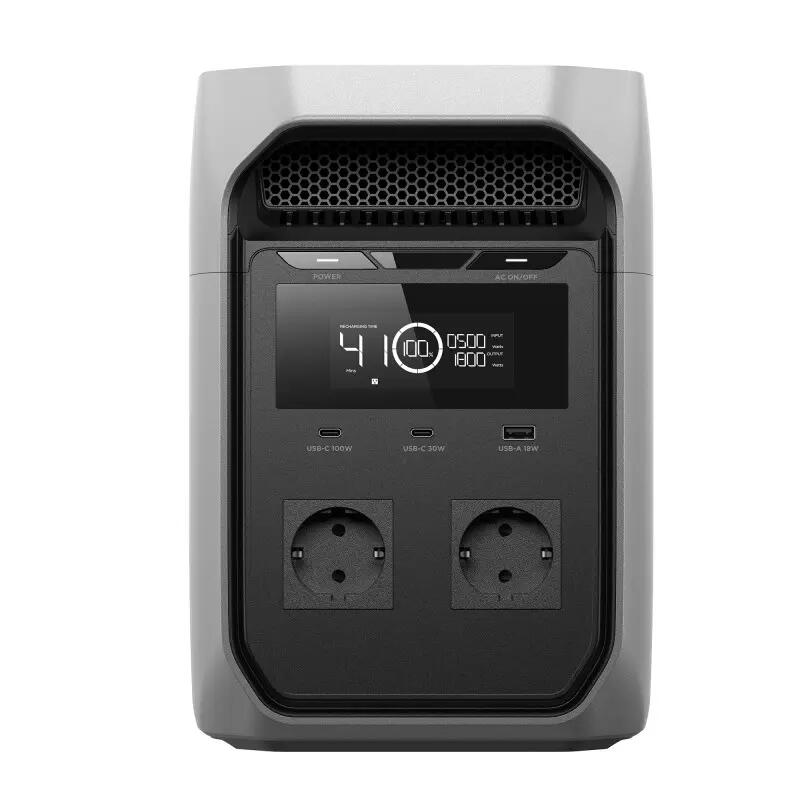 Central eléctrica portátil Delta 3 com potência de 1,8 KW da ECOFLOW 4/6