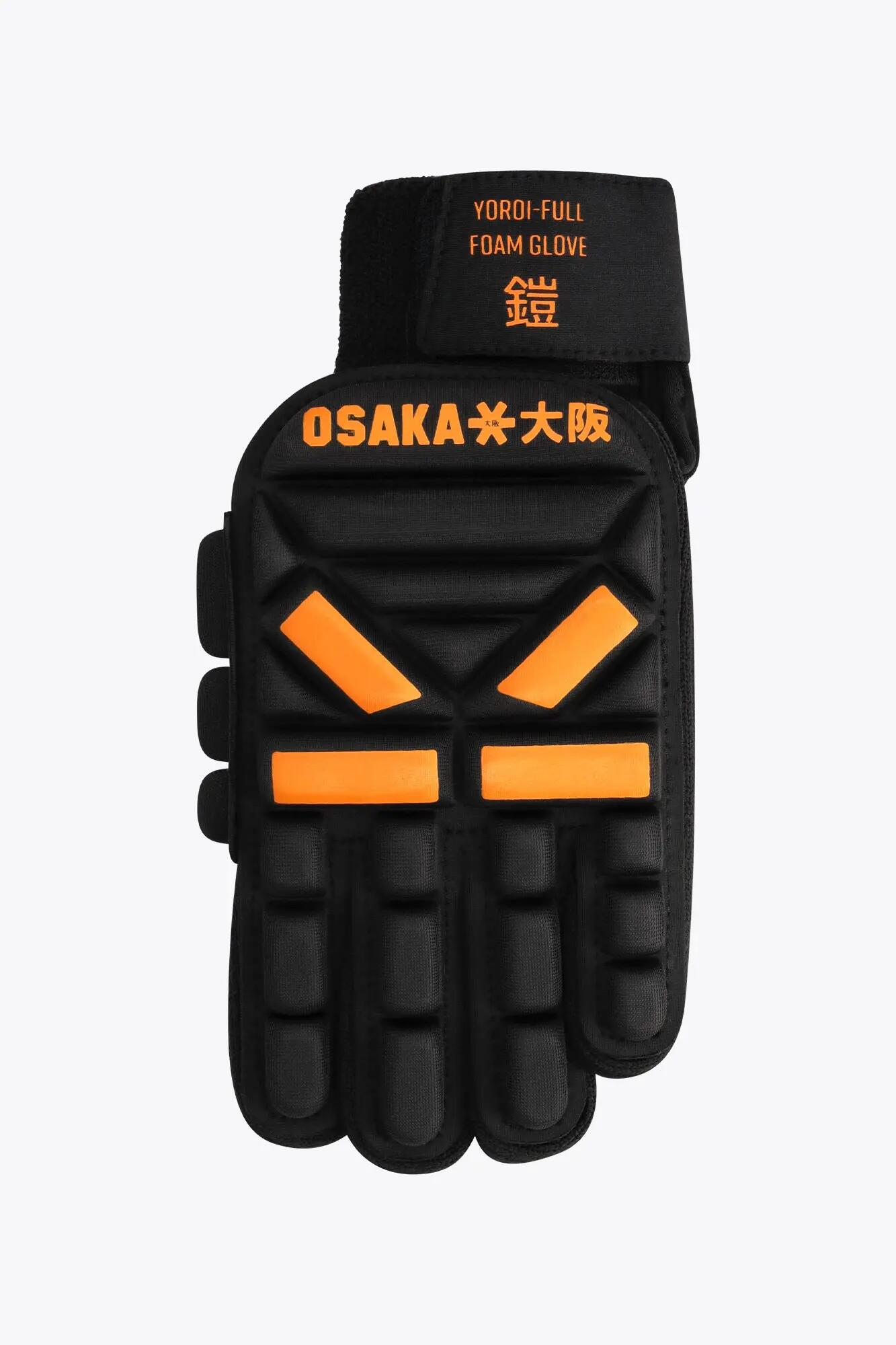 Osaka Hockey Indoor Glove Yoroi Full Foam - Left Hand | Orange Tiger 2/3