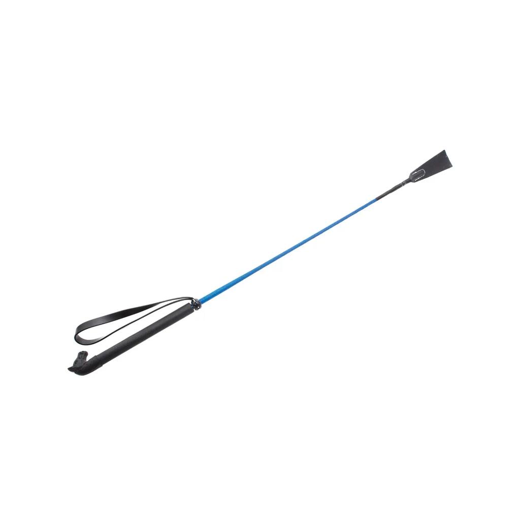 Horse head handle whip
