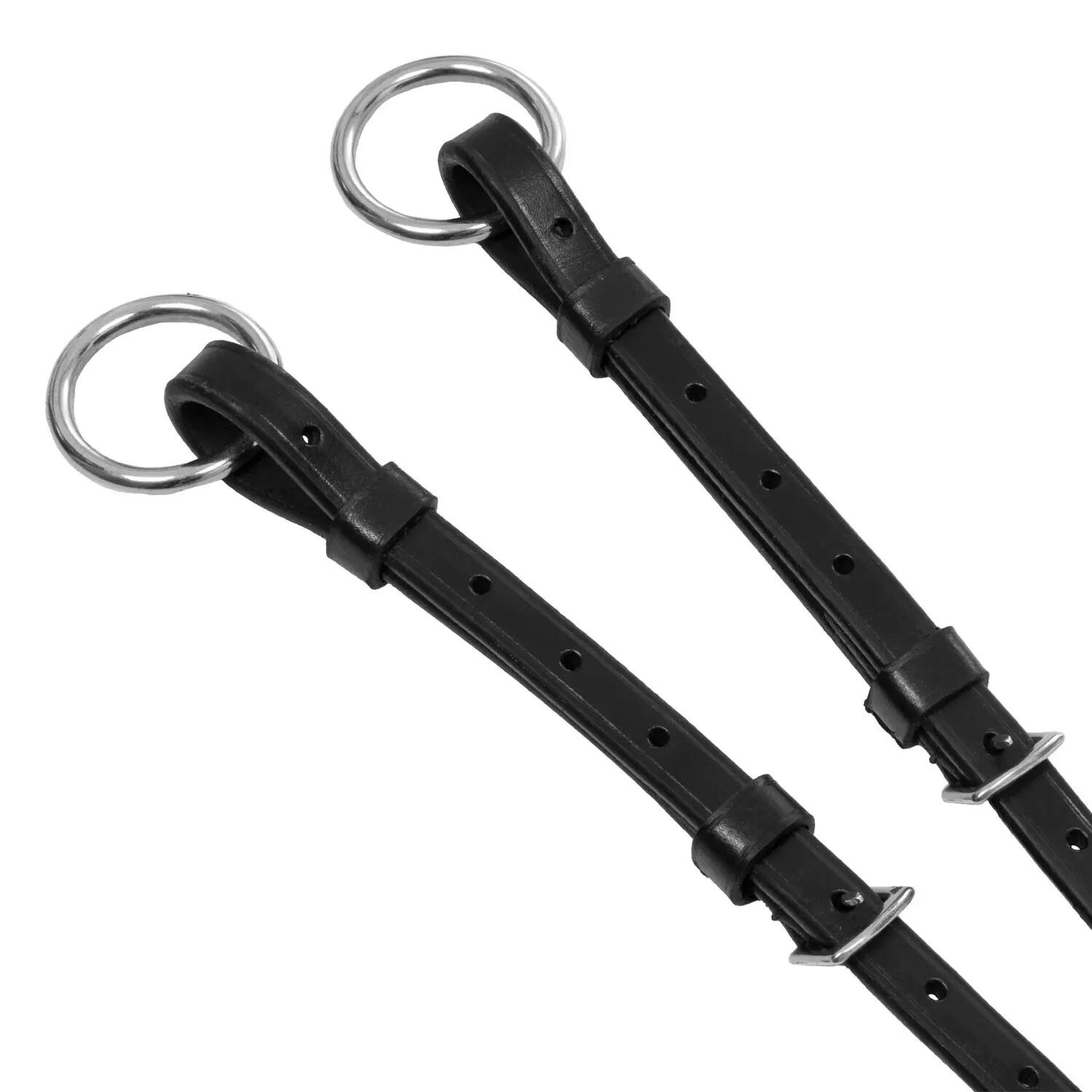 Martingala in pelle cuciture argento 4/5