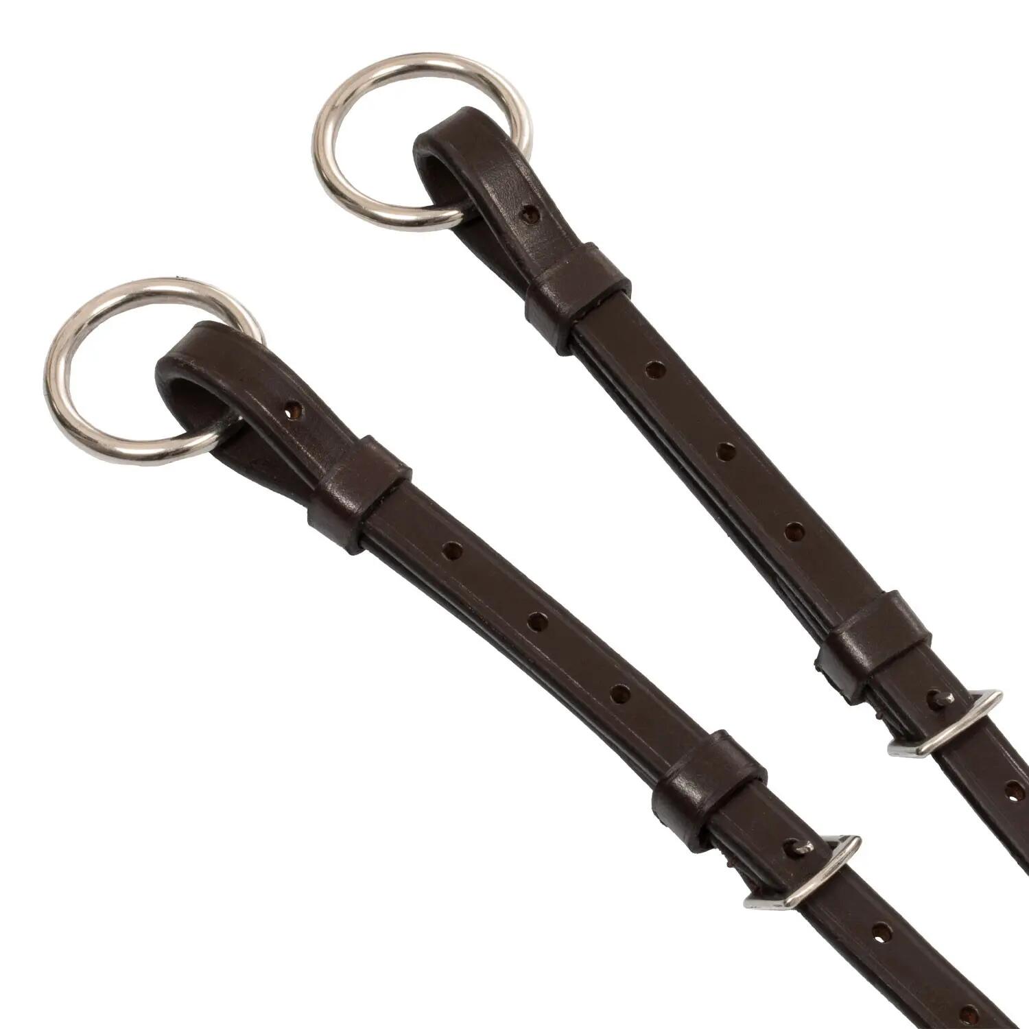 Martingala in pelle cuciture argento 4/5
