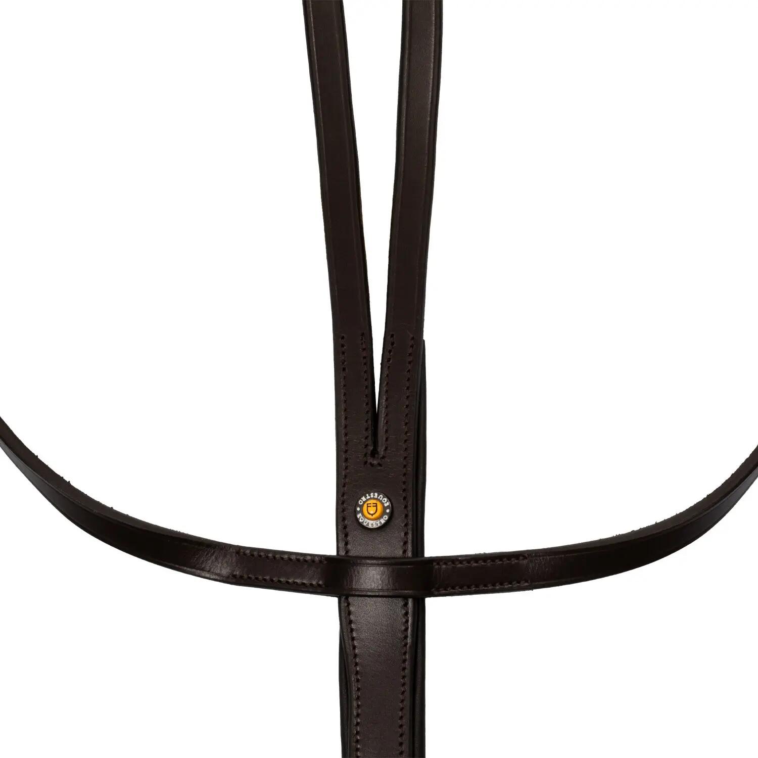 Martingala in pelle cuciture argento 2/5