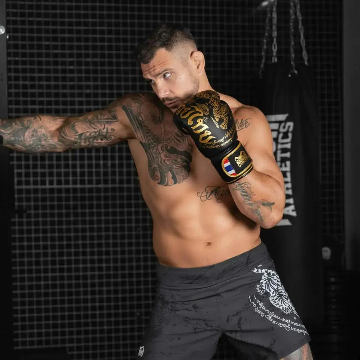 Phantom Gants de Boxe Muay Thai Noir-Or 10 oz 5/5