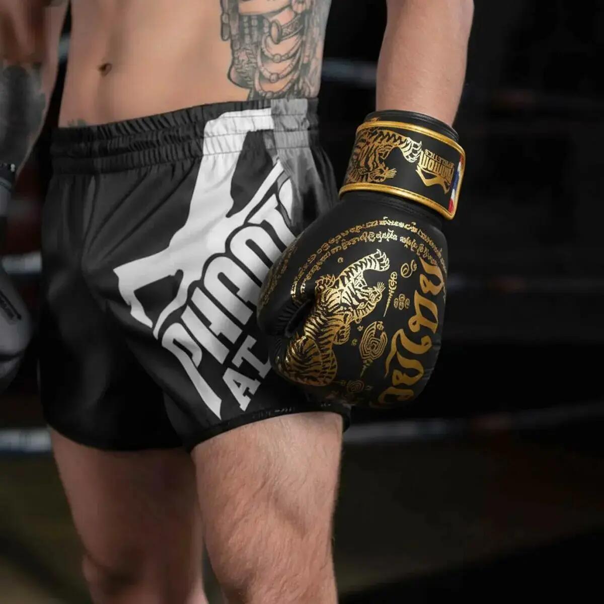 Phantom Gants de Boxe Muay Thai Noir-Or 10 oz 4/5