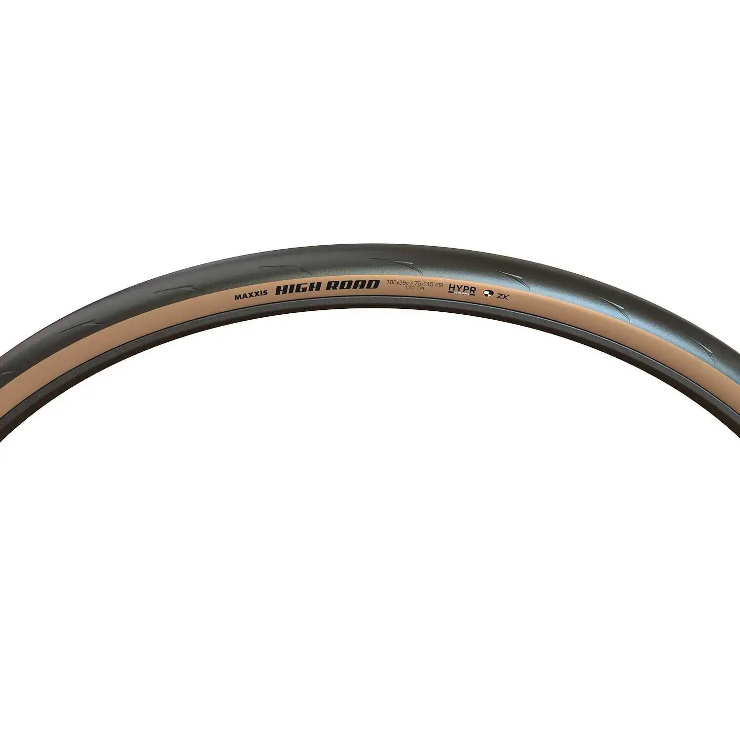 Pneumatico HIGH ROAD - 700x28c - tr. flessibile - 150 TPI - HYPR / K2 / TR / Tan 2/2