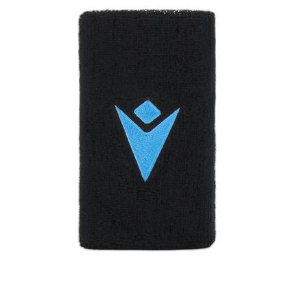 Polsbanden - tennis - onzijdig - absorberend stretchkatoen - zwart/bleu clair