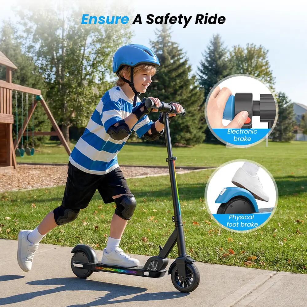 Patinete eléctrico infantil iScooter K4, Bluetooth, LED 7/7