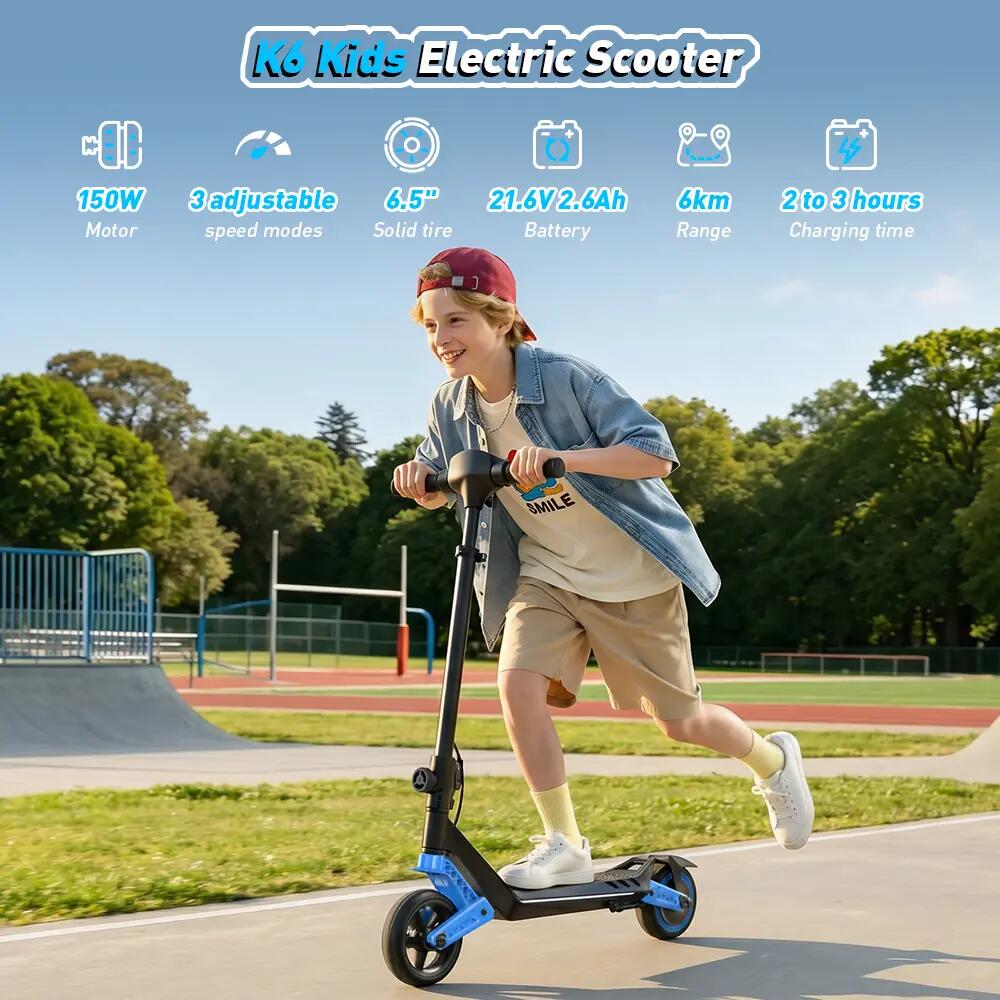 Patinete eléctrico infantil iScooter K6 con batería de 21,6 V y 2,6 Ah 3/7