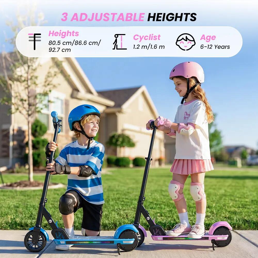 Patinete eléctrico infantil iScooter K4, Bluetooth, LED 6/7