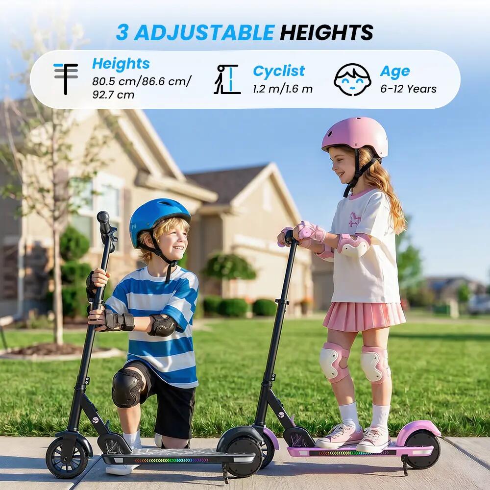 Patinete eléctrico infantil iScooter K4, Bluetooth, LED 6/7