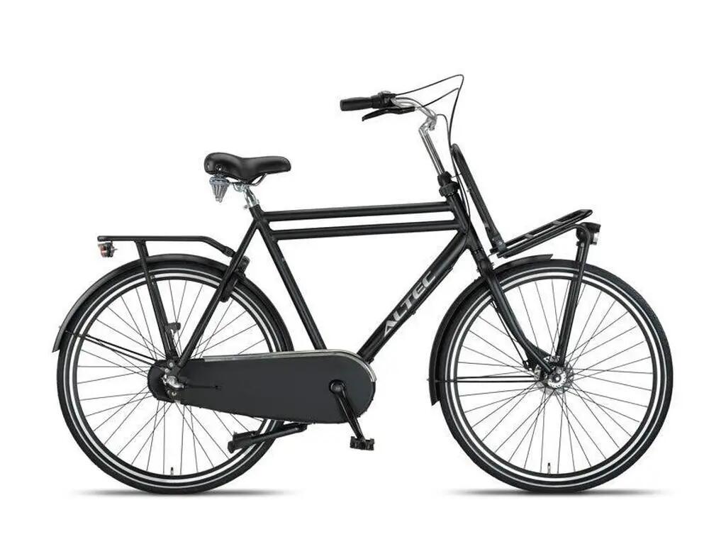 Bicicletta usata Altec Retro Transportfiets Mat Zwart 3/4