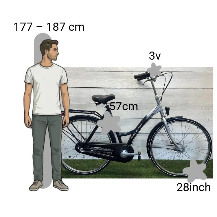 Bicicleta usada Raleigh 2/4