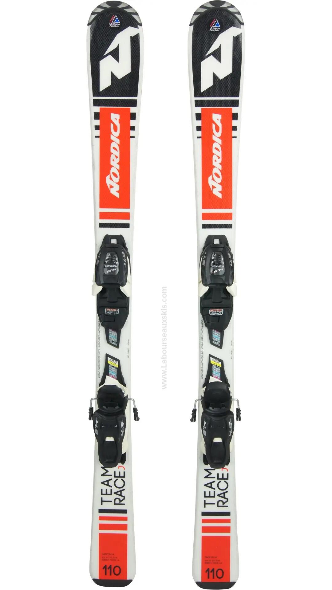 Reconditionné - NORDICA TEAM J RACE + MARKER JR 4.5 GW - Très bon état 2/7