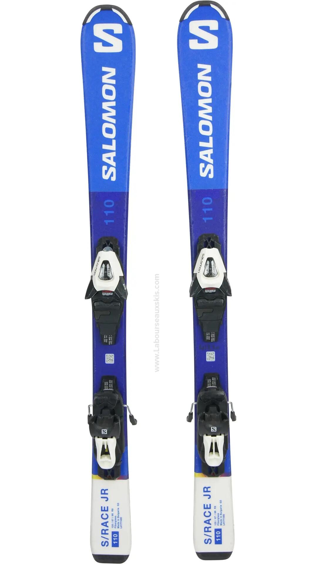 Reconditionné - SALOMON S/RACE JR + Fixation Salomon C5 GW J75 - Très bon état 2/2