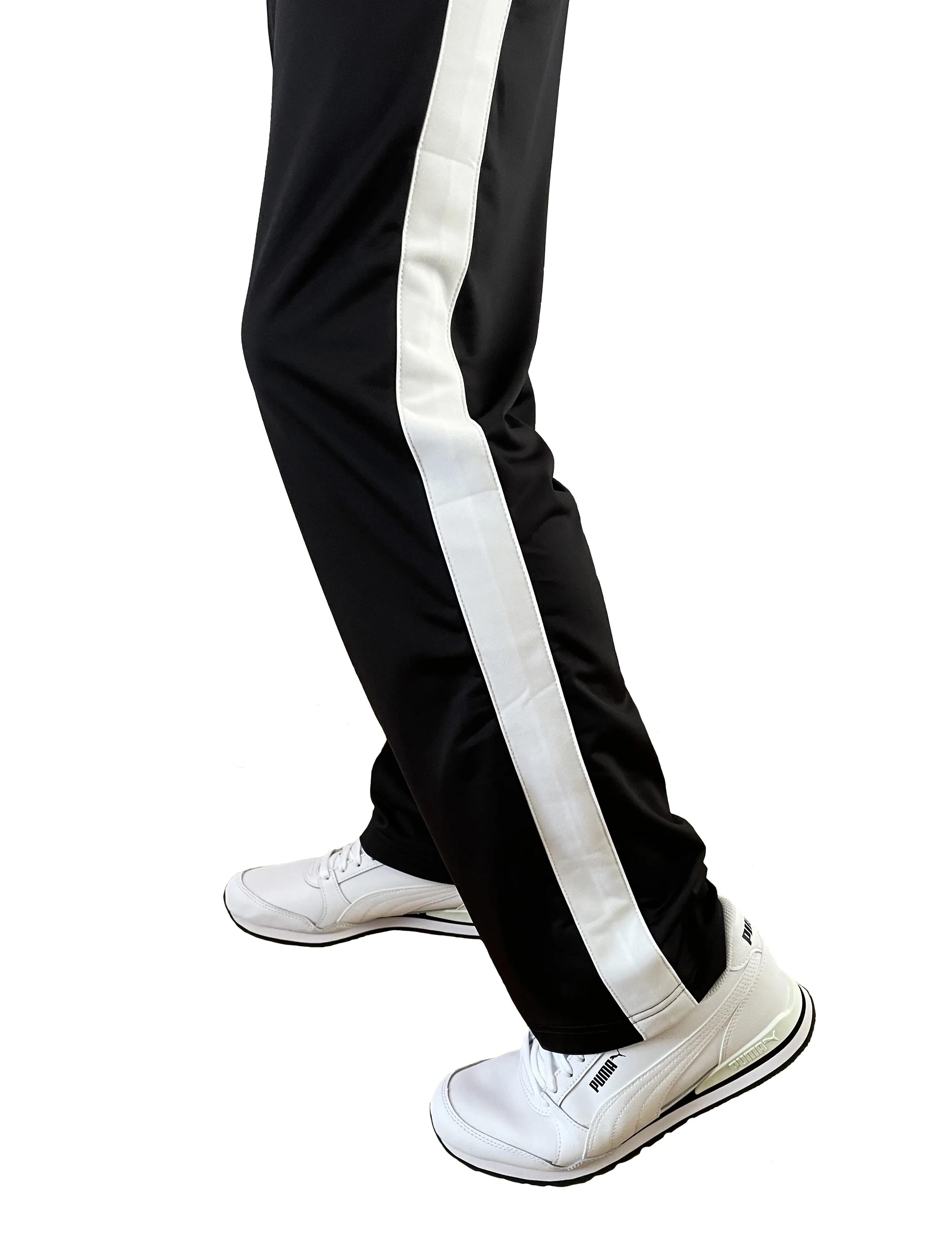 Pantalon De Jogging Style Contrasté Homme (Noir) 5/6