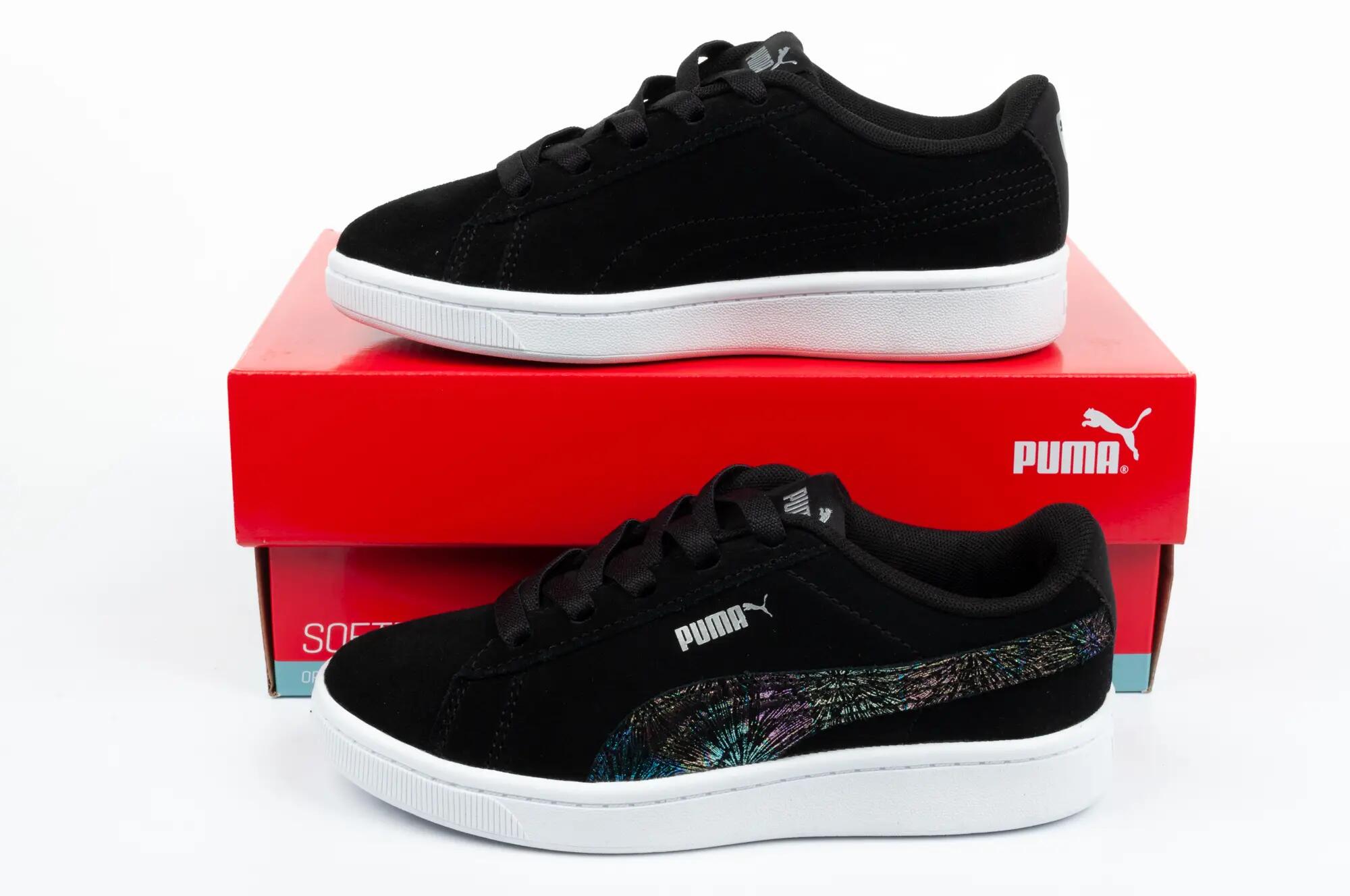 Kinder/Kinder Vikky Chamois Leren Trainers (Zwart) 9/9