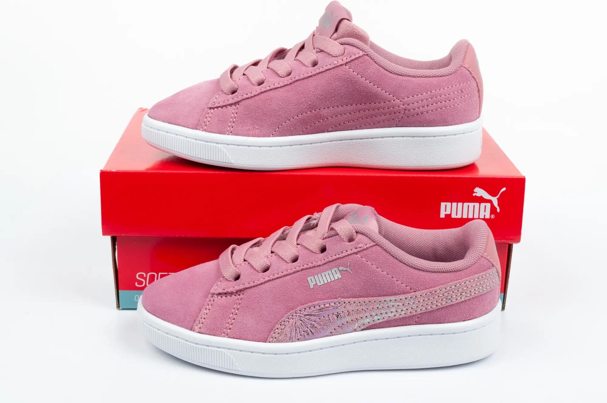 Scarpe Sportive Pelle Di Camoscio Bambini Puma Vikky Rosa 9/9
