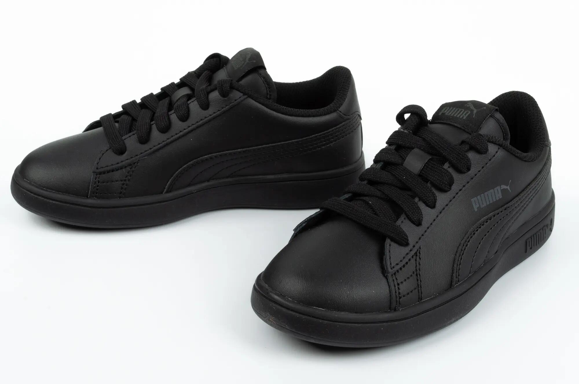 Calçado Smash V2 Ecological Leather para crianças e jovens (Preto) 8/10
