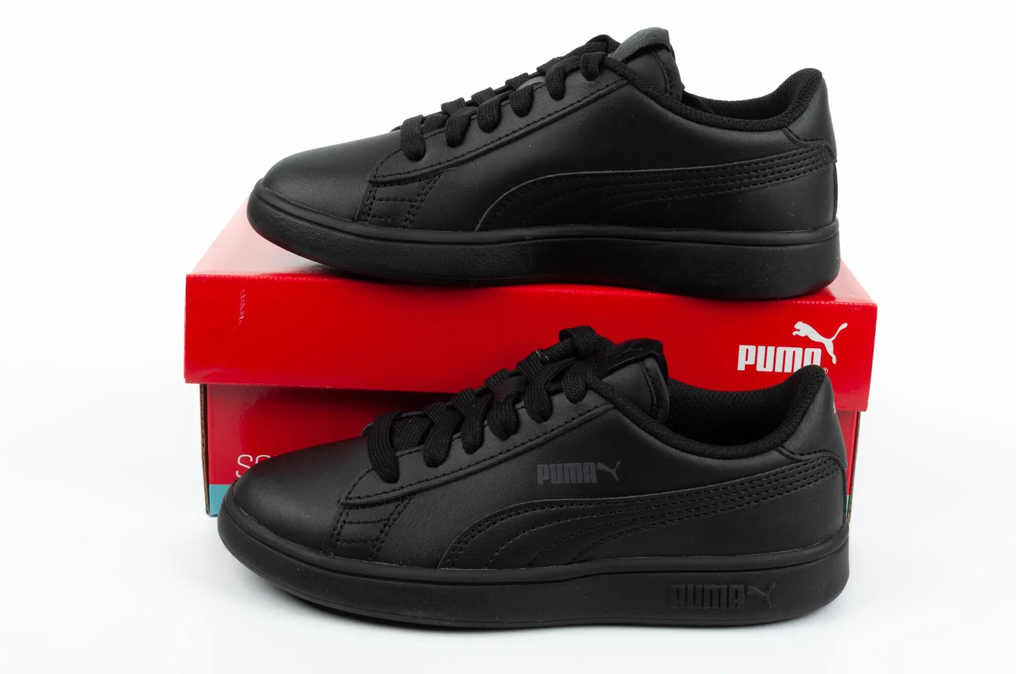Calçado Smash V2 Ecological Leather para crianças e jovens (Preto) 10/10