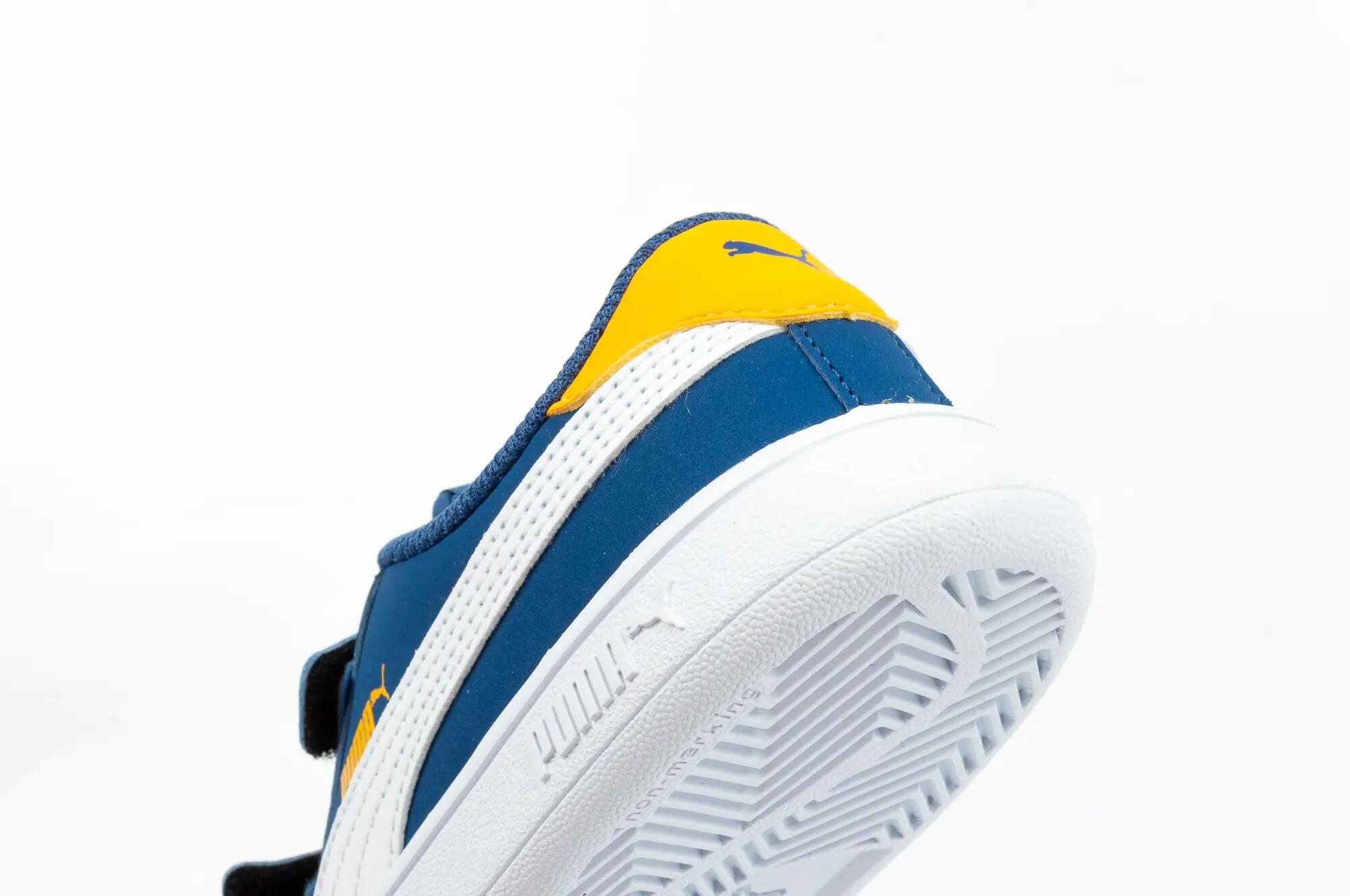 Scarpe Pelle Ecologica Bambini Puma Smash V2 Blu 7/10