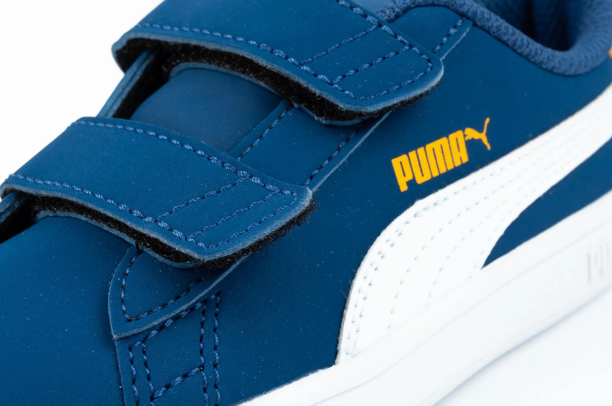 Scarpe Pelle Ecologica Bambini Puma Smash V2 Blu 6/10