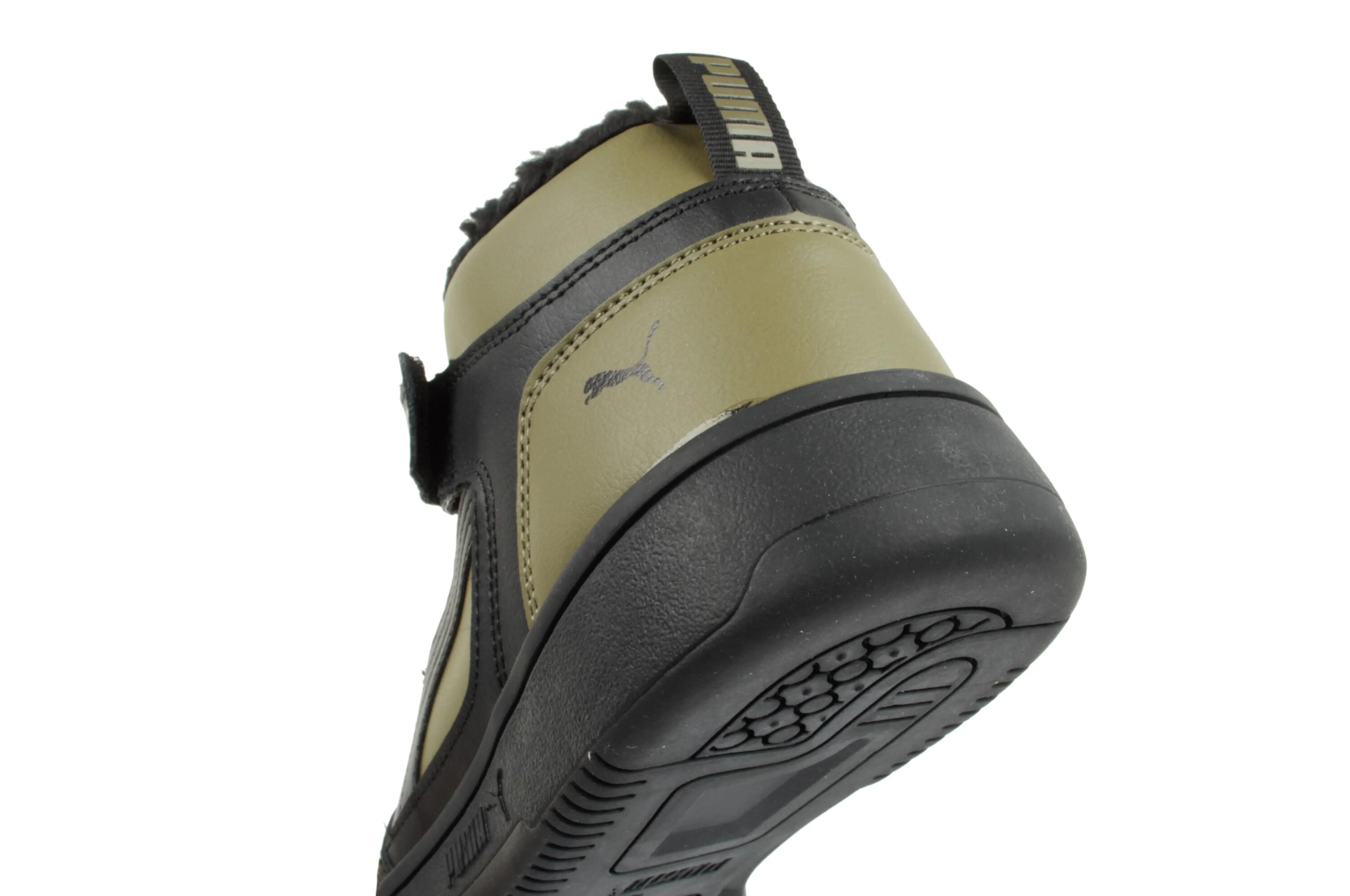 Heren Rebound Mid Cut Schoenen (Zwart, Groen) 6/10