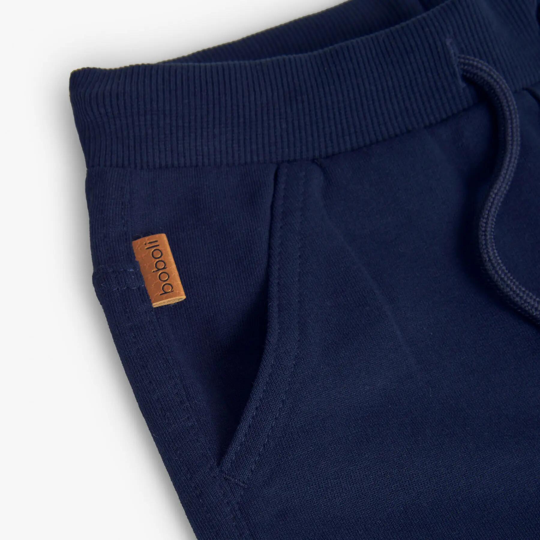 Pantalón felpa Gimnasia Niño Boboli Azul 3/4