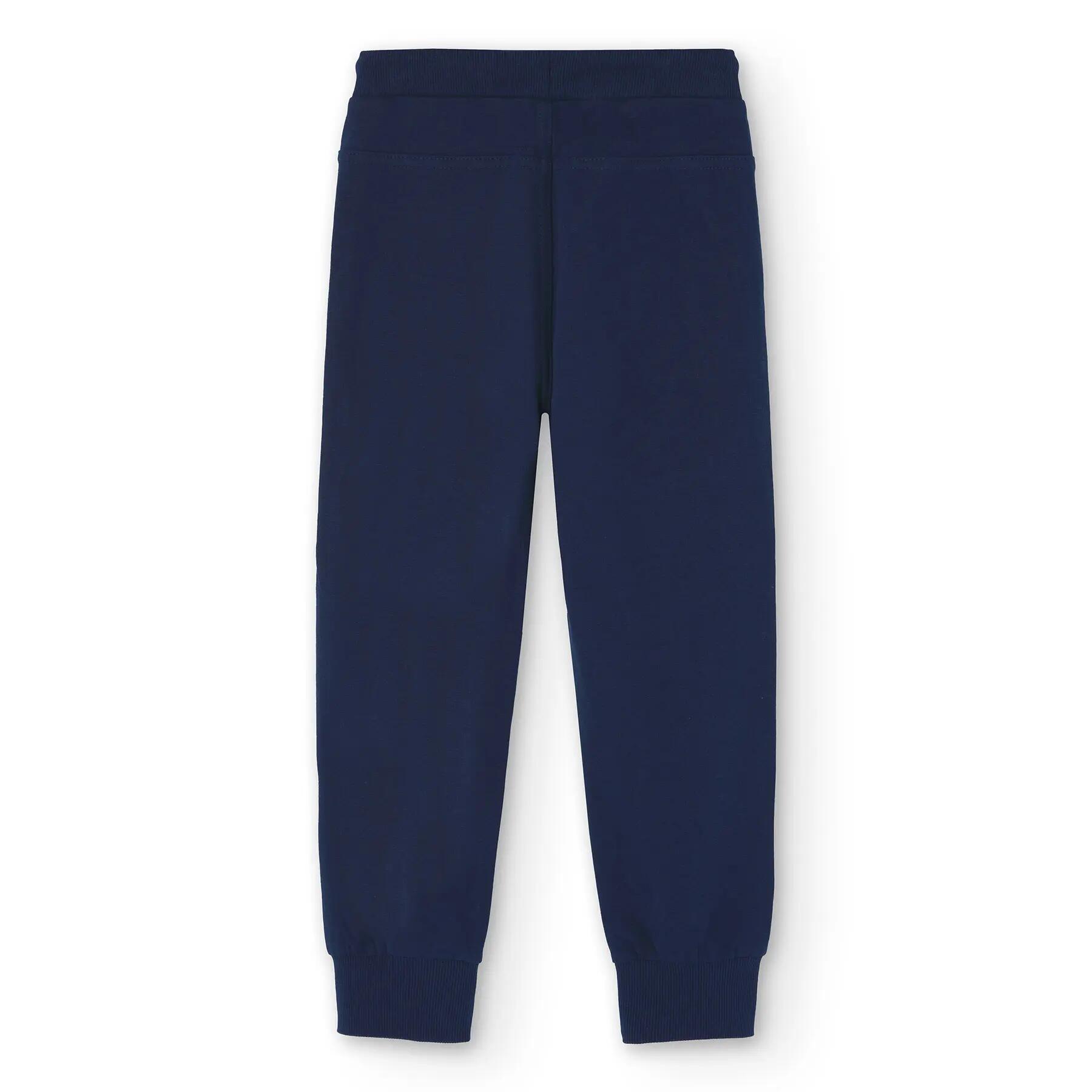 Pantalón felpa Gimnasia Niño Boboli Azul 2/4