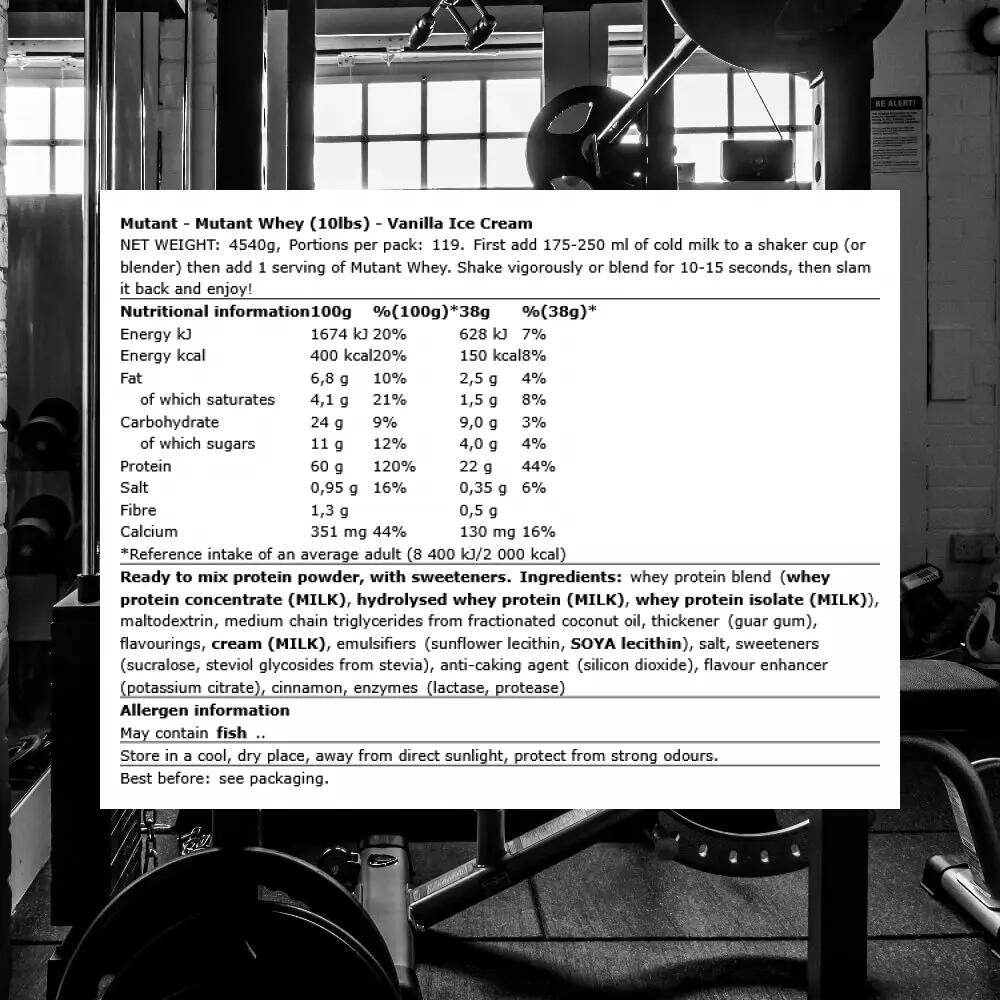 Mutant Mutant Whey (10lbs) Vanilla Ice Cream - Proteine 3/3