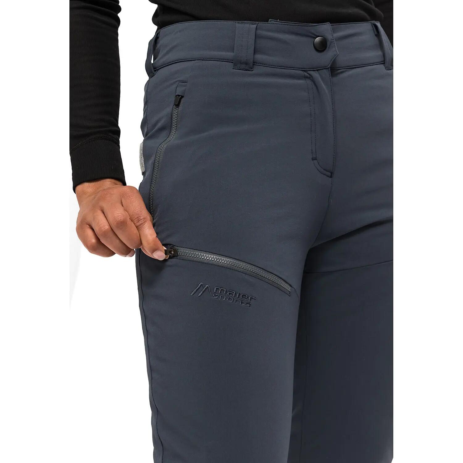 Pantalon Femme Maier Sports Lulaka Wool Gris Regular 15/15