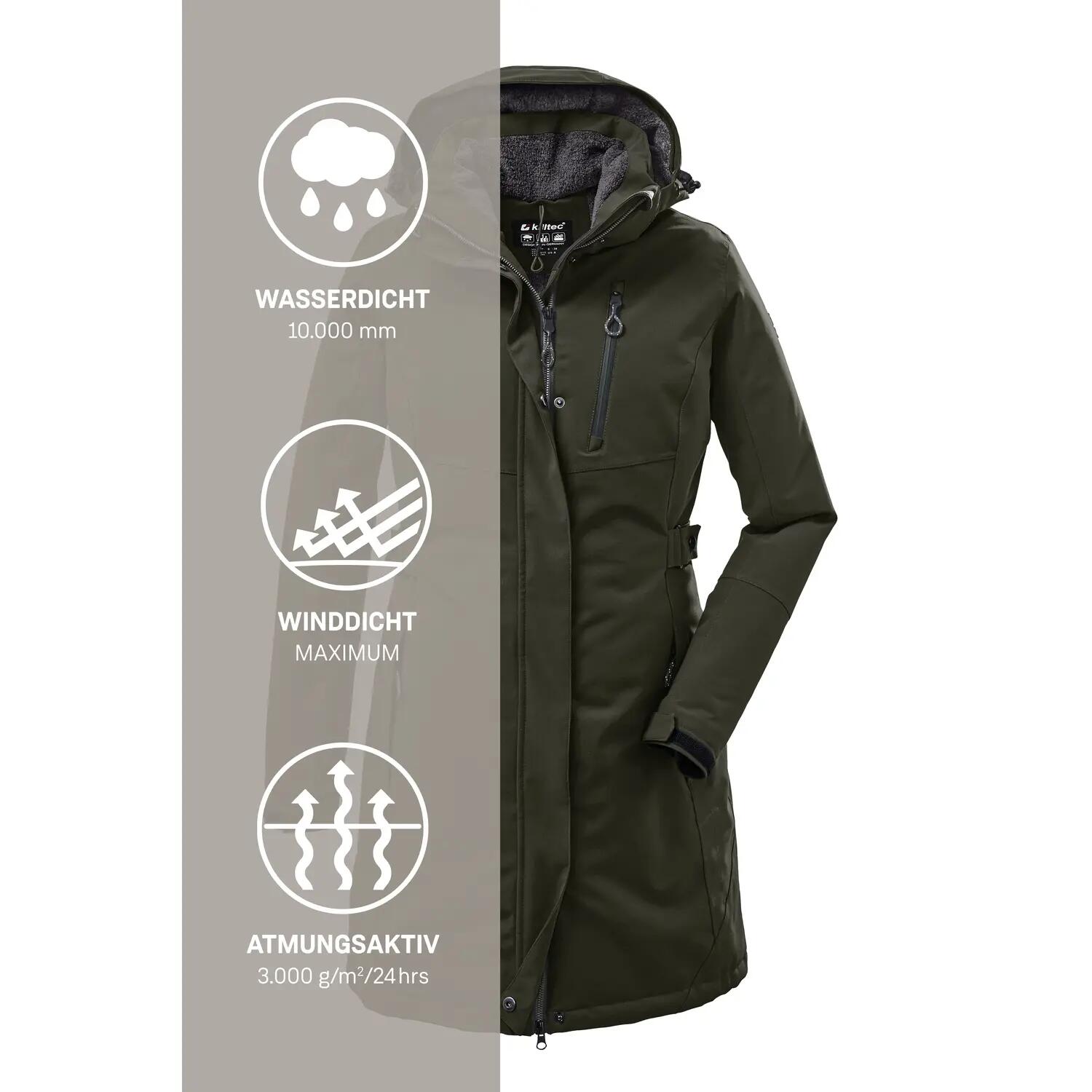 Killtec KOW 165 Parka - Donna - Ulivo scuro 11/11