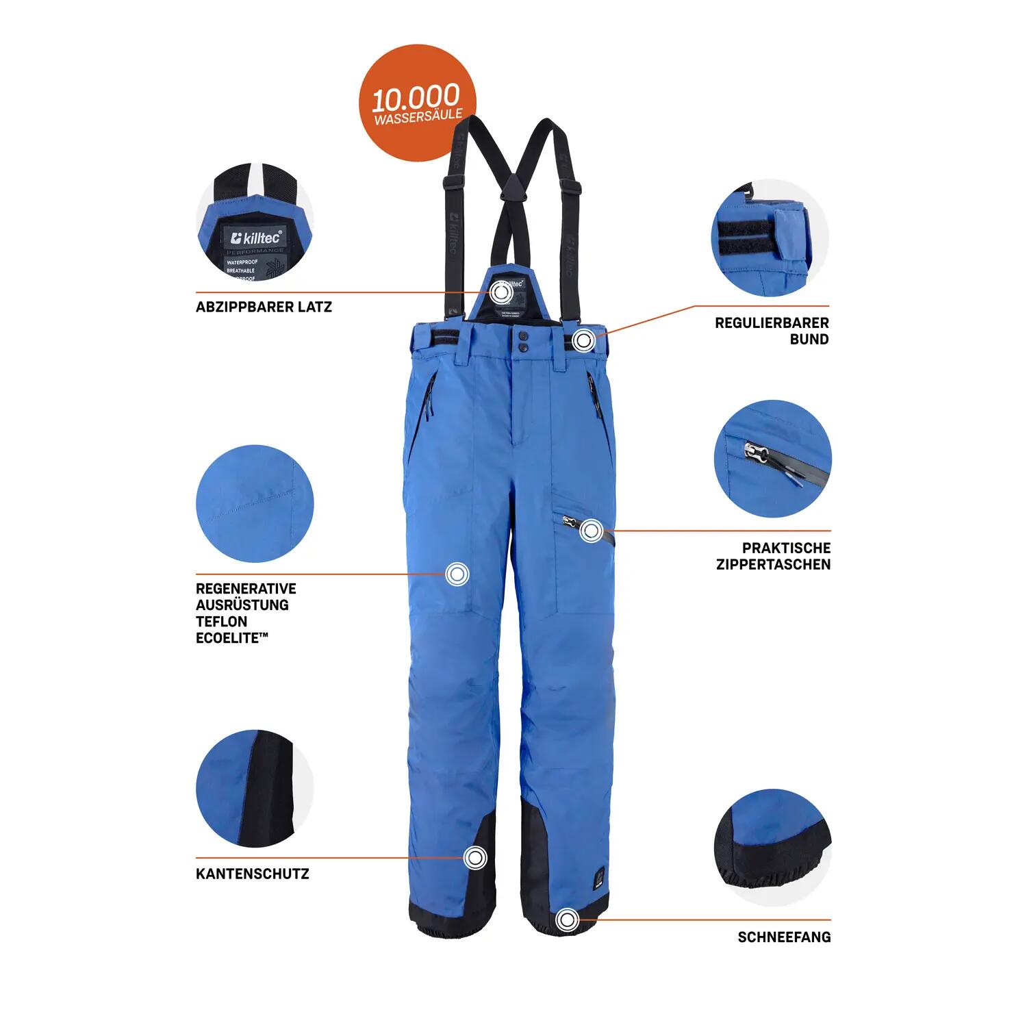 Jungen, Kinder Skihose Latzhose 10/11