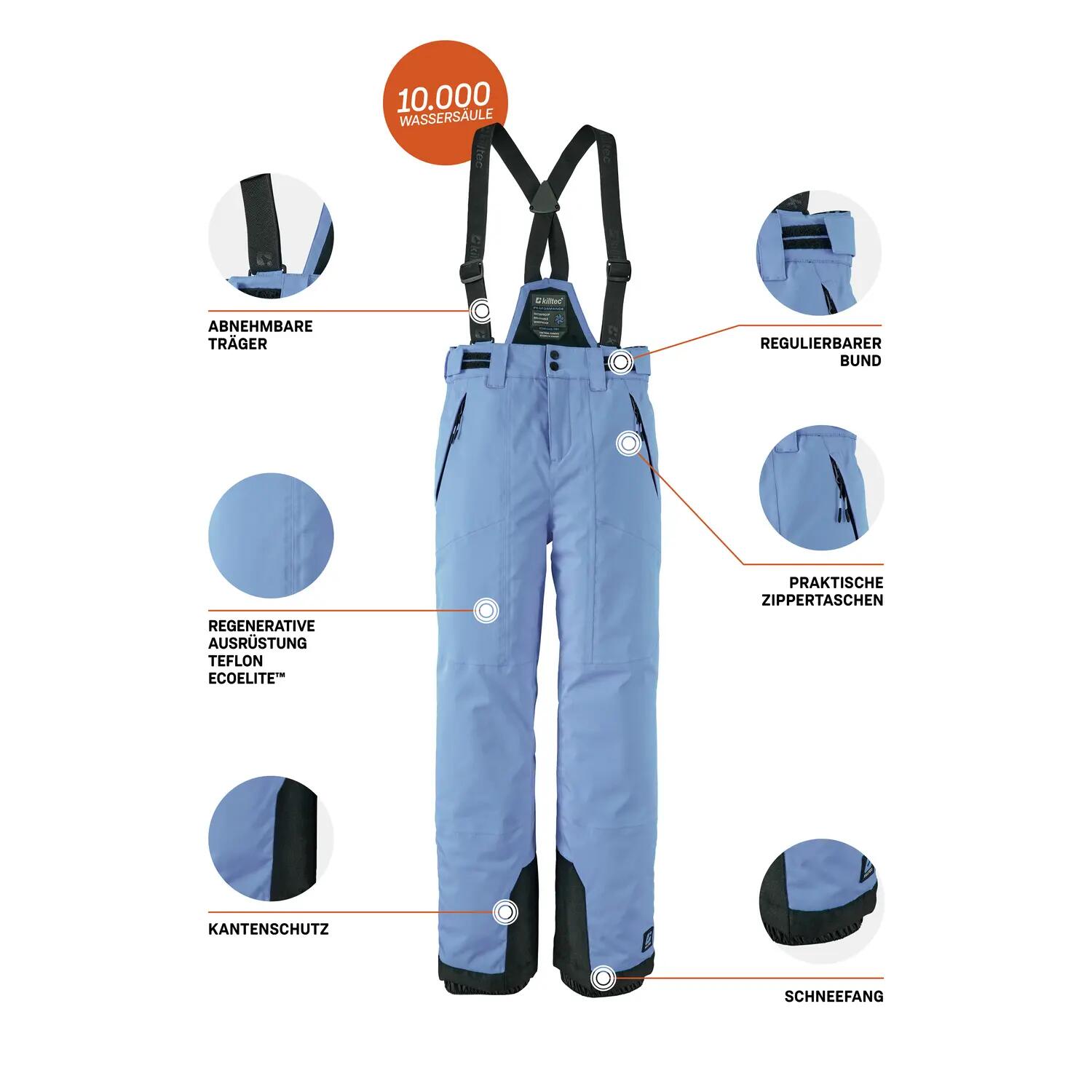 Kinder, Mädchen Skihose Girls Skihose 242 10/11