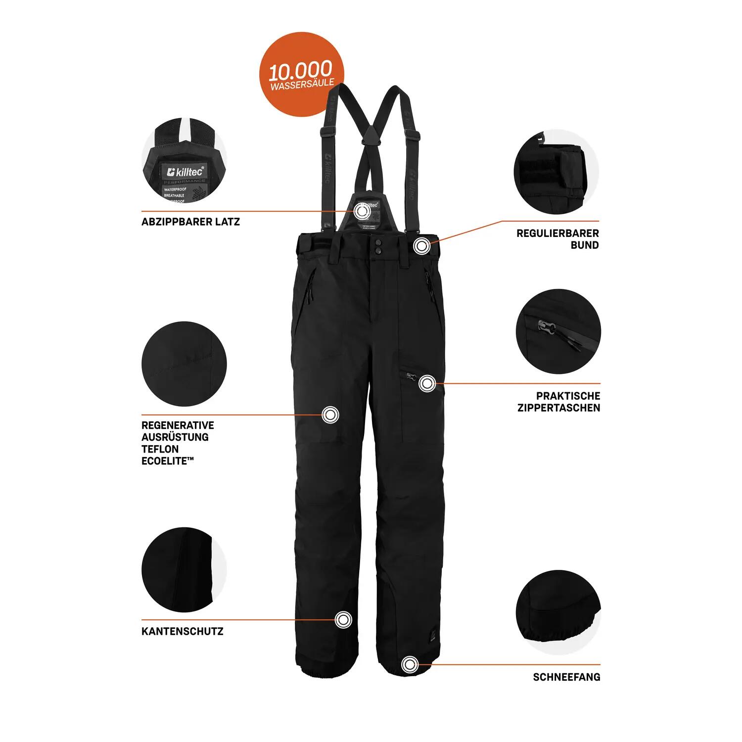 Jungen, Kinder Skihose Latzhose 10/11